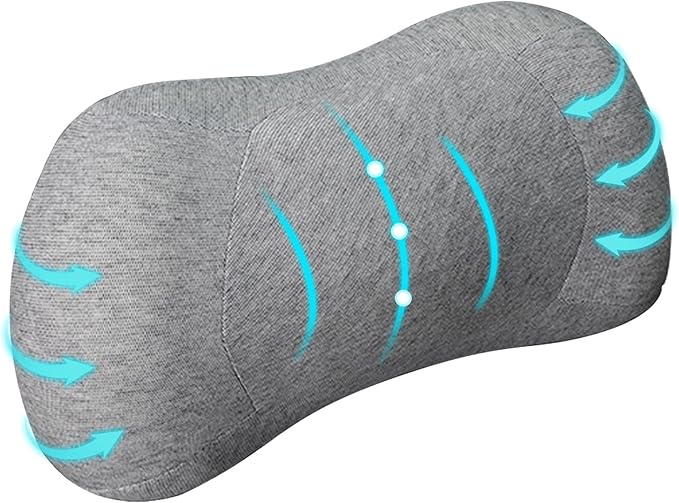 RaoRanDang Lumbar Support Pillow, Back Support for Office Chair Car Ergonomic Memory Foam Lumbar Support Pillow Fatigue Relief, Comfort and Support Your Back
