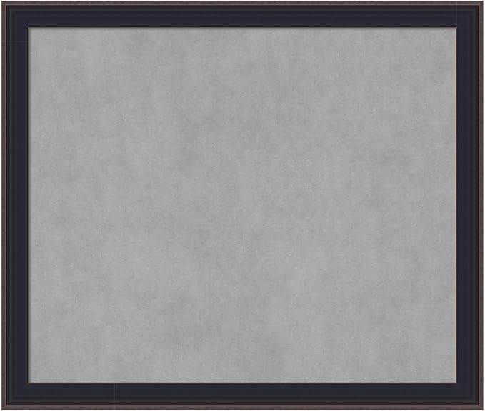 Amanti Art Black Framed Magnetic Board 23x27 Medium Vision Board for use with Magnets, 100% Metal Sheet to Display Items as Office Decor or for Home Organization in mudroom, Kitchen or Kids Room