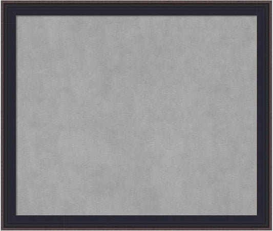 Amanti Art Black Framed Magnetic Board 23x27 Medium Vision Board for use with Magnets, 100% Metal Sheet to Display Items as Office Decor or for Home Organization in mudroom, Kitchen or Kids Room