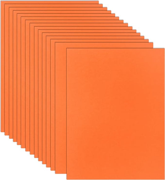 Guakicae 32 Sheets Orange Cardstock 8.5 x 11 for Halloween, 80lb Premium Pumpkin Color Card Stock for DIY Card Making, Halloween Decorations, School Scrapbooking, Memos
