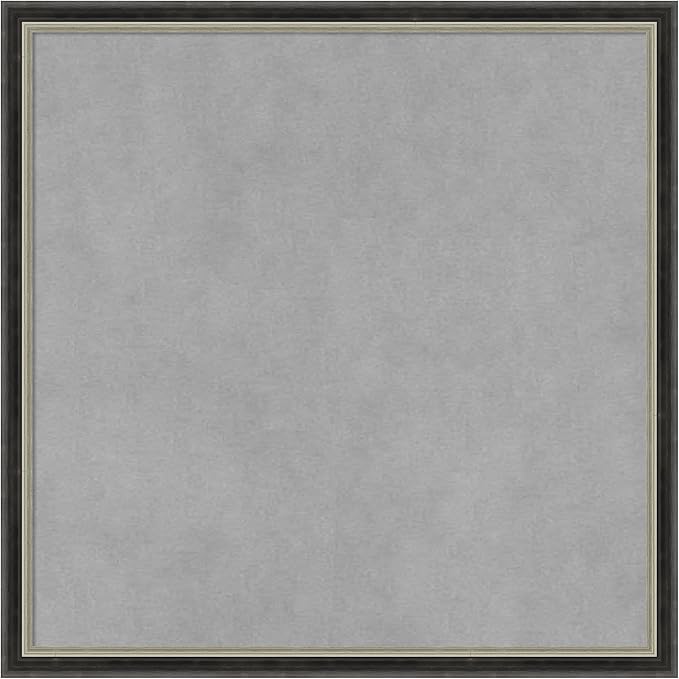 Amanti Art Black Framed Magnetic Board 17x17 Small Vision Board for use with Magnets, 100% Metal Sheet to Display Items as Office Decor or for Home Organization in mudroom, Kitchen or Kids Room