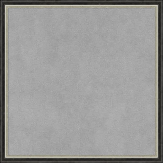 Amanti Art Black Framed Magnetic Board 17x17 Small Vision Board for use with Magnets, 100% Metal Sheet to Display Items as Office Decor or for Home Organization in mudroom, Kitchen or Kids Room