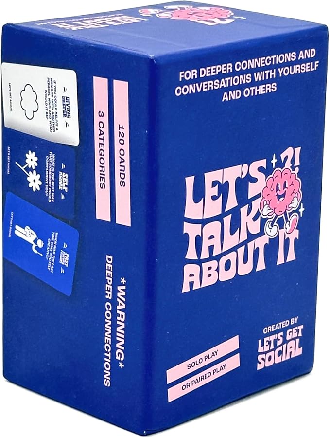 Island Dogs Let's Get Social - Let's Talk About It Card Game | Fun Party & Family Activity | Conversation Starter for Teens & Adults | 120 Cards for Meaningful Connections