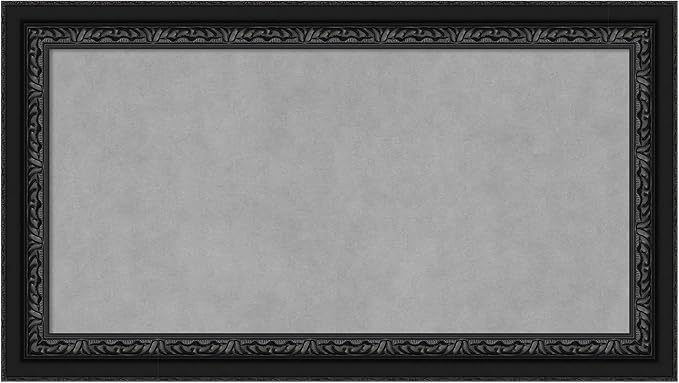 Amanti Art Black Framed Magnetic Board 16x28 Small Vision Board for use with Magnets, 100% Metal Sheet to Display Items as Office Decor or for Home Organization in mudroom, Kitchen or Kids Room