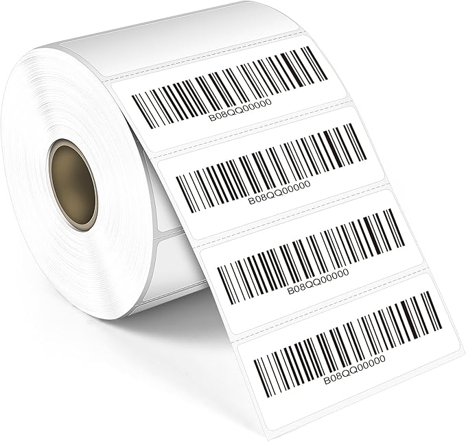 L LIKED 1" x 3" Blank Removable Labels with No Residue, Water and Oil Resistant, Use for Both Home and Office (1 Roll, 1400 Labels)