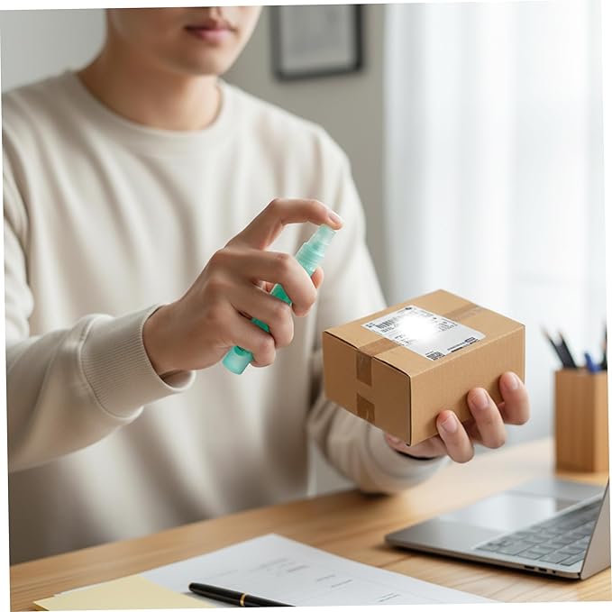 4PCS Thermal Paper Eraser Spray 10ml Quick Dry White Out Liquid with Lid Portable Correction Fluid for Documents, Labels, Packages, Shipping Addresses Liquid White Out Whiteout