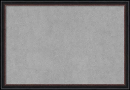 Amanti Art Black Framed Magnetic Board 18x26 Medium Vision Board for use with Magnets, 100% Metal Sheet to Display Items as Office Decor or for Home Organization in mudroom, Kitchen or Kids Room