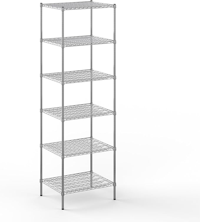 Regal Altair 24" Deep x 30" Wide x 96" Height Wire Shelving Kit | 6-Tier | NSF Commercial Storage Rack Unit