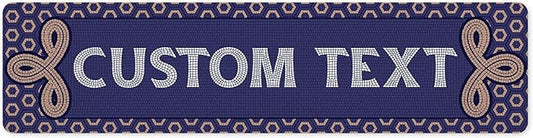 Custom Sign, Custom Street Sign, 11 Font Colors, 13 Font Styles, 4 Hole Options, 22 Sizes, 6x24 Inches, Rust Free DiBound, Fade Resistant, Made in USA by My Sign Center (Fauxsaic 1)
