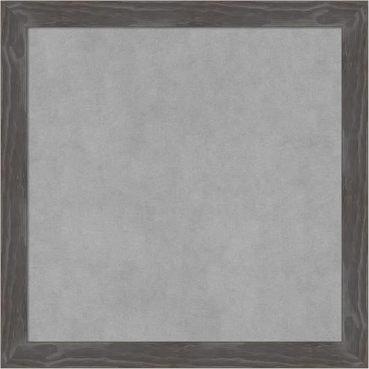Amanti Art Grey Framed Magnetic Board 23x23 Medium Vision Board for use with Magnets, 100% Metal Sheet to Display Items as Office Decor or for Home Organization in mudroom, Kitchen or Kids Room