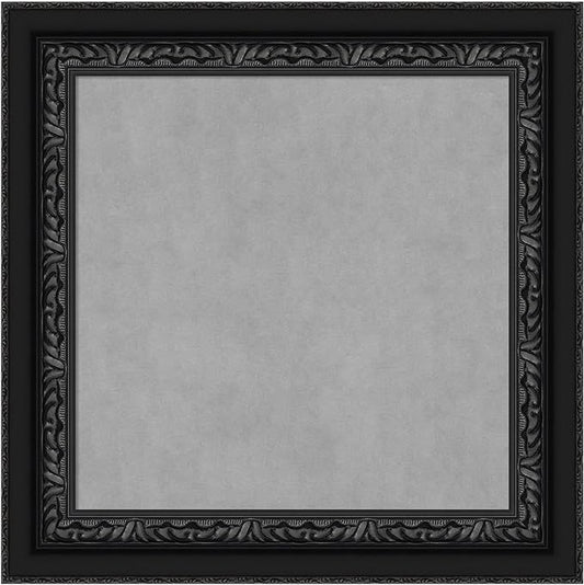 Amanti Art Black Framed Magnetic Board 16x16 X-Small Vision Board for use with Magnets, 100% Metal Sheet to Display Items as Office Decor or for Home Organization in mudroom, Kitchen or Kids Room