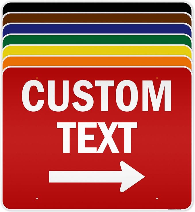 Custom Arrow,Custom Directional Sign, Right Arrow, 36x48 Inches, Reflective, Rust Free DiBound, Fade Resistant, Made in USA by My Sign Center