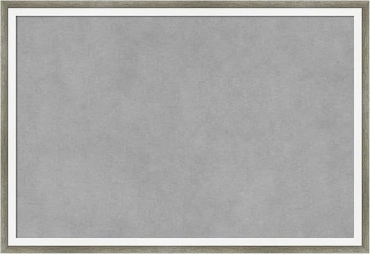 Amanti Art Silver Framed Magnetic Board 13x19 Small Vision Board for use with Magnets, 100% Metal Sheet to Display Items as Office Decor or for Home Organization in mudroom, Kitchen or Kids Room
