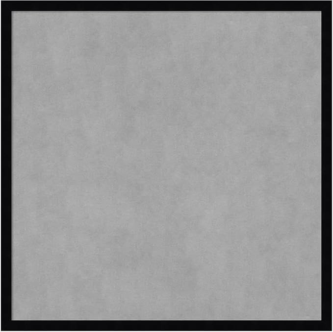 Amanti Art Black Framed Magnetic Board 25x25 Medium Vision Board for use with Magnets, 100% Metal Sheet to Display Items as Office Decor or for Home Organization in mudroom, Kitchen or Kids Room