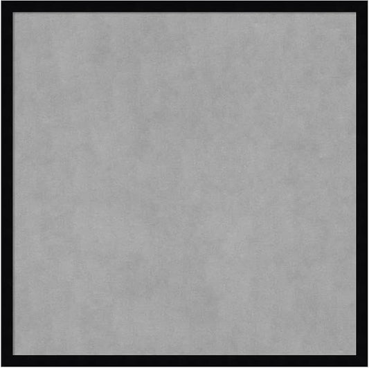 Amanti Art Black Framed Magnetic Board 25x25 Medium Vision Board for use with Magnets, 100% Metal Sheet to Display Items as Office Decor or for Home Organization in mudroom, Kitchen or Kids Room