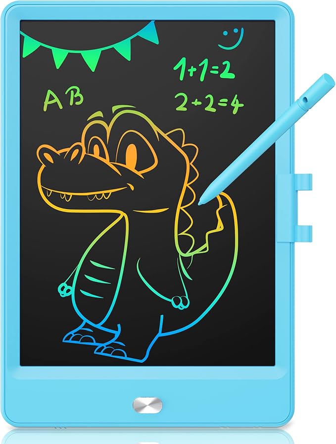 KOKODI LCD Writing Tablet 8.5-Inch Colorful Doodle Board, Electronic Drawing Tablet Drawing Pad for Kids, Educational and Learning Kids Toys Gifts for 3 4 5 6 7 8 Year Old Boys and Girls(Blue)