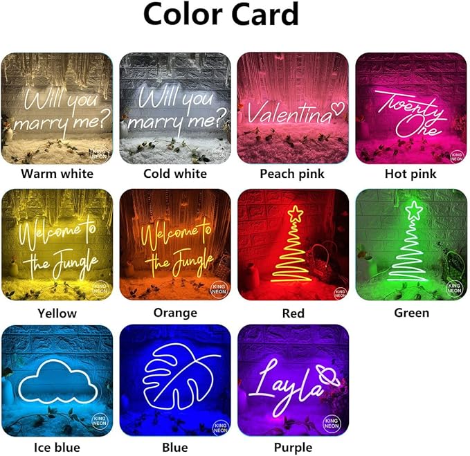 Custom Neon Signs Customizable Neon Signs for Wall Decor,Custom LED Sign Personalized Neon Lights for Bedroom Nail Salon Wedding Birthday Party Business Bar Shop Name Logo (C)