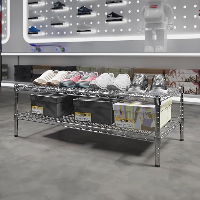 Regal Altair 21" Deep x 42" Wide x 14" Height Wire Shelving Kit | 2-Tier | NSF Commercial Storage Rack Unit