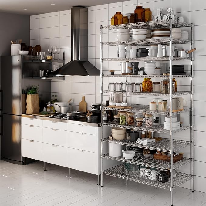 Regal Altair 24" Deep x 42" Wide x 86" Height Wire Shelving Kit | 10-Tier | NSF Commercial Storage Rack Unit