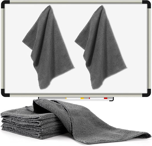 Fanfanwin 8 Pcs Magnetic Microfiber Cleaning Cloth Dry Erasers for White Boards Extra Magnetism Whiteboard Eraser for White Boards Blackboards Classroom Home Reusable Washable(6 x 10 Inch)