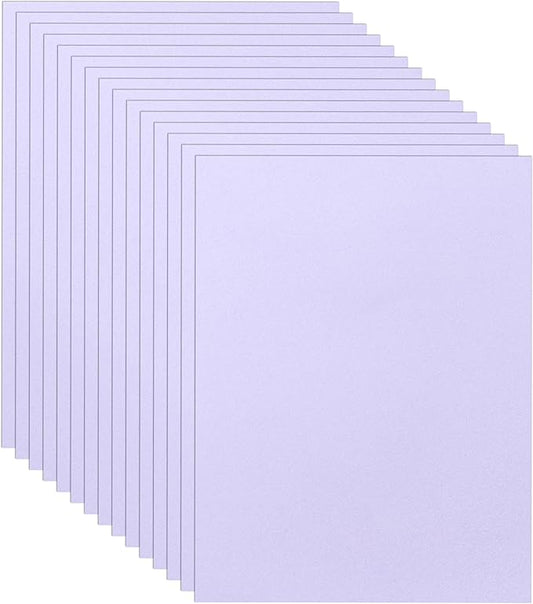 Guakicae 40 Sheets Light Purple Cardstock 8.5 x 11 Printer Paper, 75lb Heavyweight Paper Card Stock for Wedding, School Crafting, Invitations, Making Cards, Certificates