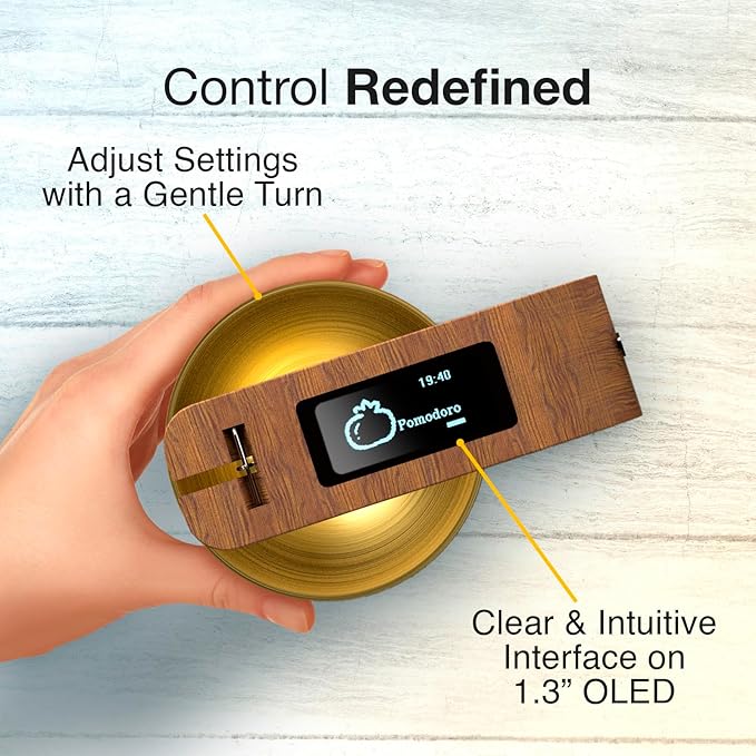 Pro Timer P2 - Elegant Wooden Pomodoro Timer - an Original Productivity Tool with Magnetic Memo Board – High-End Quality Desk Device for Focus, Meditation & Productivity - Ideal for Work & Study