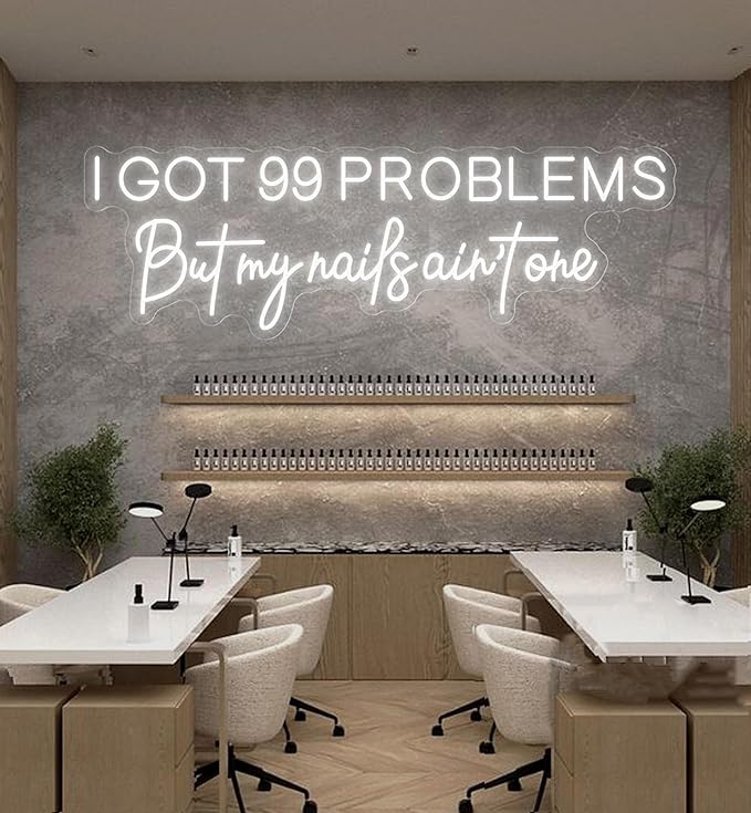 CIONAOR Custom Neon Sign, Custom LED Neon Sign Customizable for Business Salon Beauty Nail Studios Light Up Name Sign, Personalized Neon Light Suitable for Bar Bakeries Coffee Shop Decorations