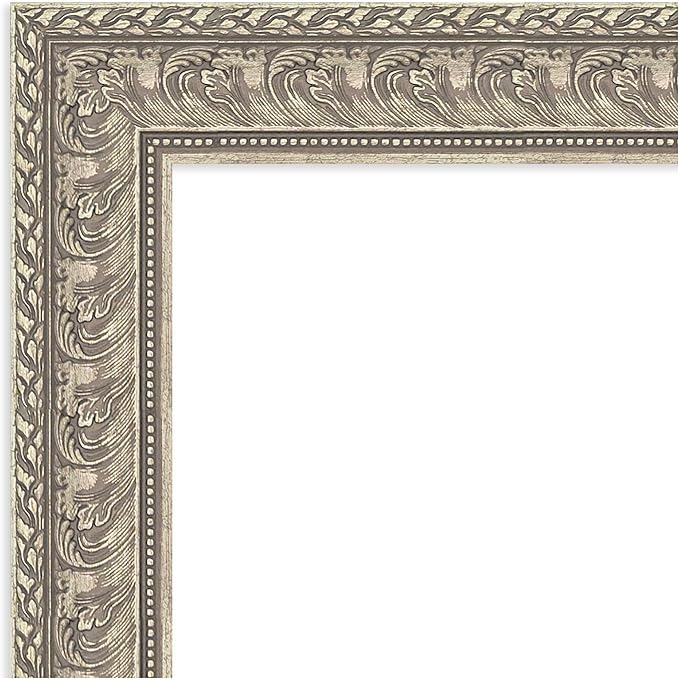 Amanti Art Silver Framed Magnetic Board 31x31 Medium Vision Board for use with Magnets, 100% Metal Sheet to Display Items as Office Decor or for Home Organization in mudroom, Kitchen or Kids Room