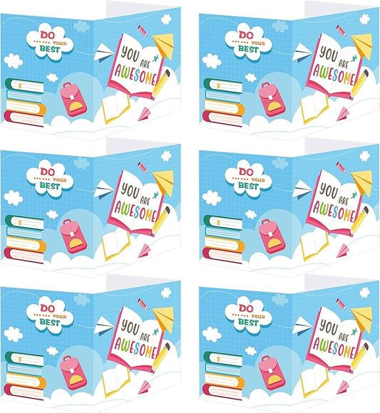 24 Pcs Privacy Boards for Student Desks Bright Colored Classroom Desk Divider Trifold Table Desk Privacy Panel Folders Screen Partition for School Teacher Student Study Test Home(Elegant)