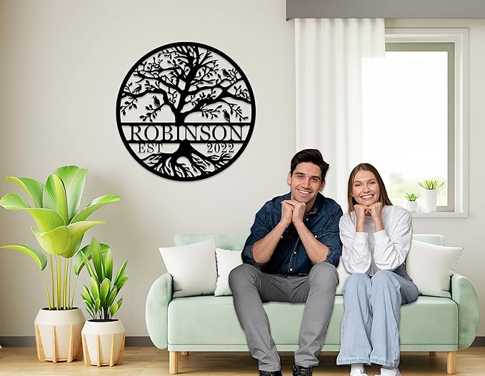 Wedding Gifts for Couples 2025 Last Name Signs for Home Personalized Valentine’s gifts Monogram Wall Decor Personalized Family Name Sign Anniversary Wedding Gift