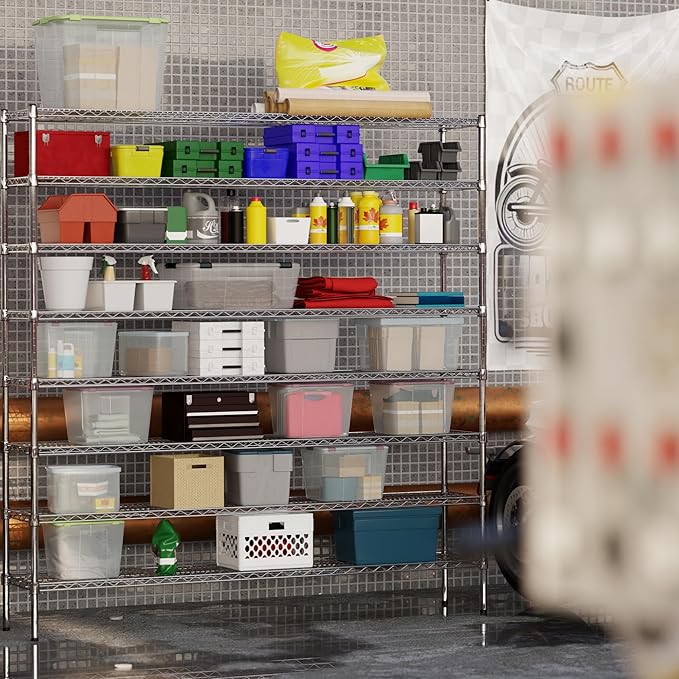 Regal Altair 14" Deep x 72" Wide x 74" Height Wire Shelving Kit | 8-Tier | NSF Commercial Storage Rack Unit