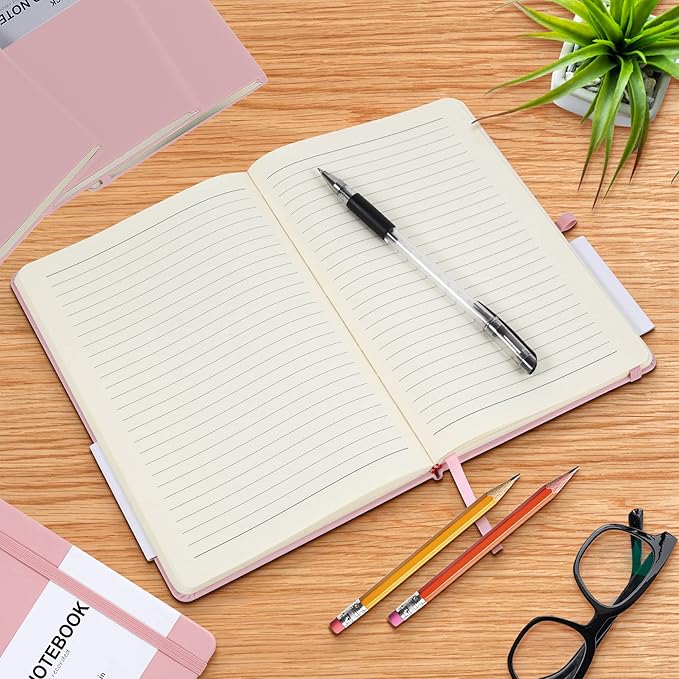 LYDTICK 20 Pack Journals for Writing College Ruled Notebooks Journal in Bulk, Hardcover Notebooks (200Pages) for Note Talking, Lined Bullet Journals for Home School Office, 5.7"x8.4", Orange