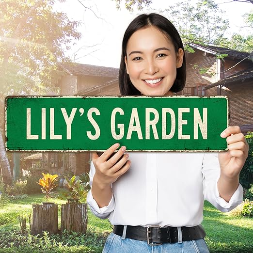 Custom Rustic Sign, Personalized Decor Street Signs Gift, 24x6 Inches, ACM, Fade Resistant, Made in USA