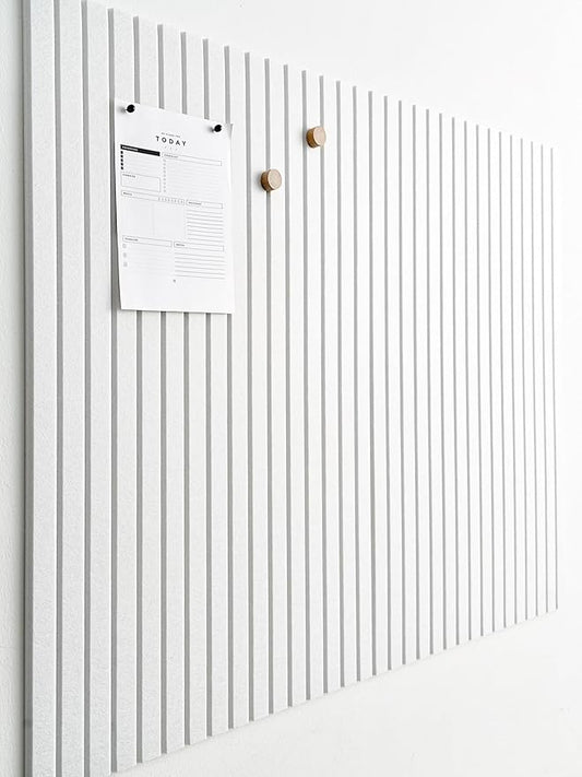 VIVELDA Large Bulletin Board 48x36- Office Wall Organizer, Replace Your Old Cork Boards for Walls for Office Decor -12-Pack Felt Wall Panels to Use in Home Office Decor, Classroom Decor (Milky White)