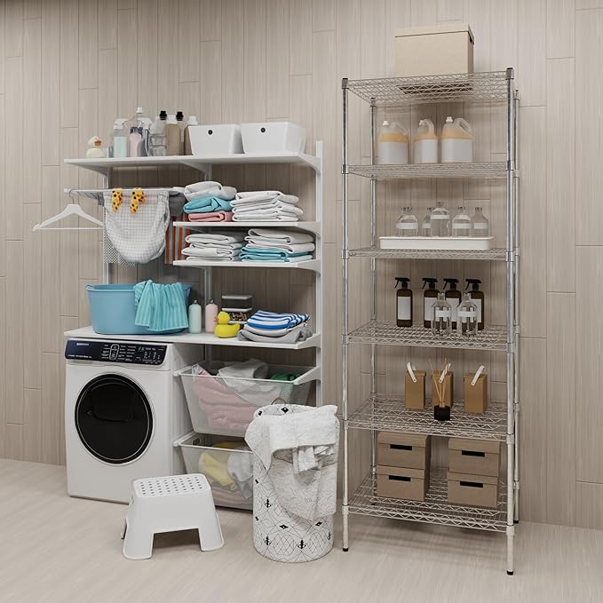 Regal Altair 24" Deep x 30" Wide x 74" Height Wire Shelving Kit | 6-Tier | NSF Commercial Storage Rack Unit