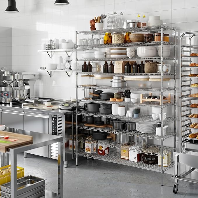 Regal Altair 18" Deep x 60" Wide x 86" Height Wire Shelving Kit | 10-Tier | NSF Commercial Storage Rack Unit