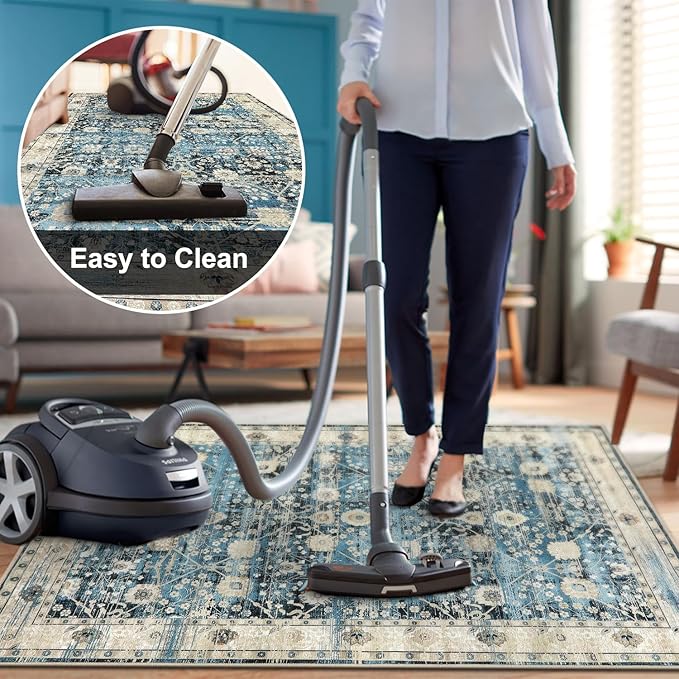 Anidaroel Home Office Chair Rug for Hardwood Floor, 36"x48" Rolling Chair Protector, Computer Gaming Rug, Low Pile Carpet Floor Mat