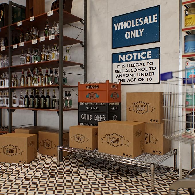 Regal Altair 24" Deep x 42" Wide x 8" Height Wire Shelving Kit | 1-Tier | NSF Commercial Storage Rack Unit