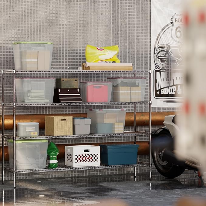 Regal Altair 18" Deep x 72" Wide x 54" Height Wire Shelving Kit | 4-Tier | NSF Commercial Storage Rack Unit