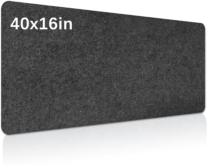 Large Felt Desk mat, 40''x16'' with Non-Slip Full Desk Mouse Pad,Office Computer Desk for Keyboard Mat,Felt Desk Mat for Desk Pad Protector（100x40cm）