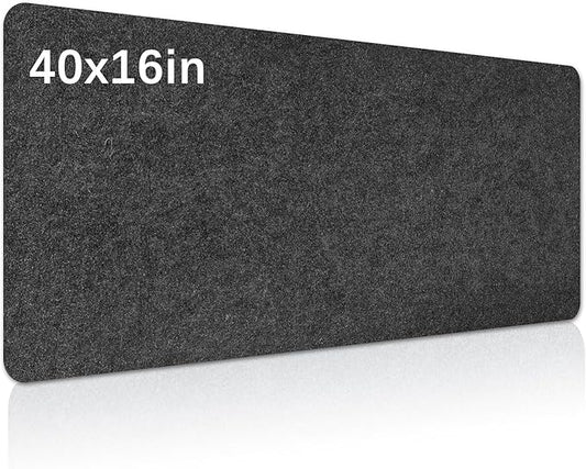 Large Felt Desk mat, 40''x16'' with Non-Slip Full Desk Mouse Pad,Office Computer Desk for Keyboard Mat,Felt Desk Mat for Desk Pad Protector（100x40cm）