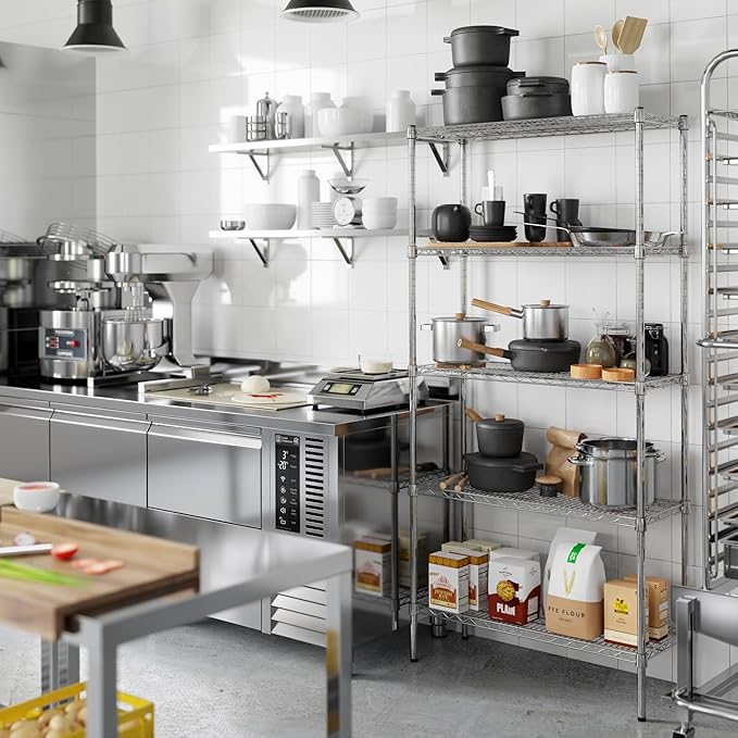 Regal Altair 14" Deep x 36" Wide x 74" Height Wire Shelving Kit | 5-Tier | NSF Commercial Storage Rack Unit