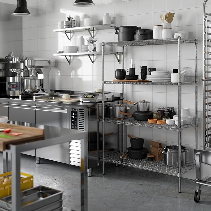 Regal Altair 18" Deep x 42" Wide x 64" Height Wire Shelving Kit | 4-Tier | NSF Commercial Storage Rack Unit