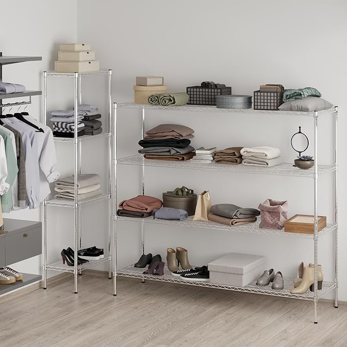 Regal Altair 21" Deep x 72" Wide x 64" Height Wire Shelving Kit | 4-Tier | NSF Commercial Storage Rack Unit