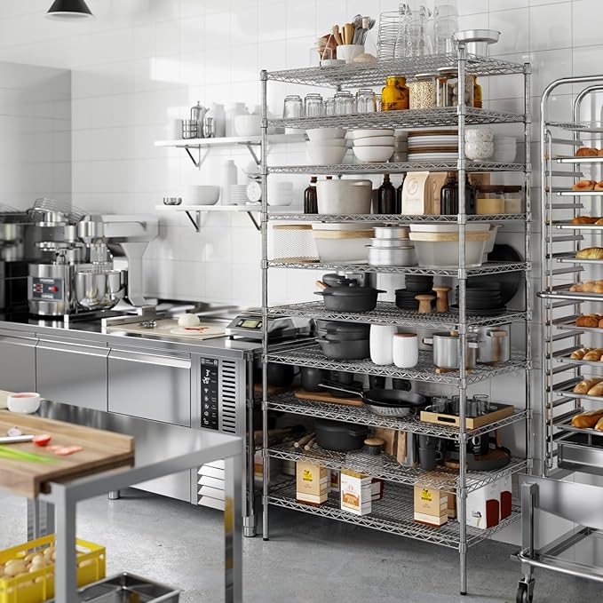 Regal Altair 24" Deep x 42" Wide x 86" Height Wire Shelving Kit | 10-Tier | NSF Commercial Storage Rack Unit