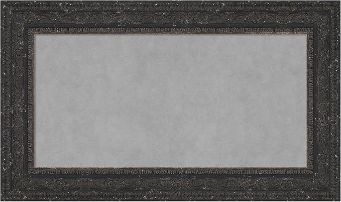 Amanti Art Black Framed Magnetic Board 17x29 Small Vision Board for use with Magnets, 100% Metal Sheet to Display Items as Office Decor or for Home Organization in mudroom, Kitchen or Kids Room