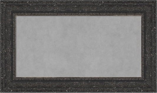 Amanti Art Black Framed Magnetic Board 17x29 Small Vision Board for use with Magnets, 100% Metal Sheet to Display Items as Office Decor or for Home Organization in mudroom, Kitchen or Kids Room