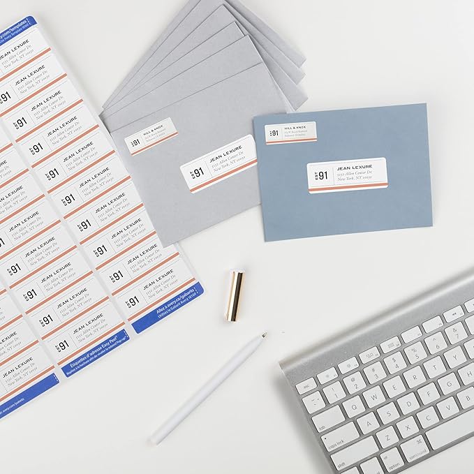 Avery Address Labels for Laser & Inkjet Printers, 300 Labels Per Pack, 3 Packs, 900 Total (18160)