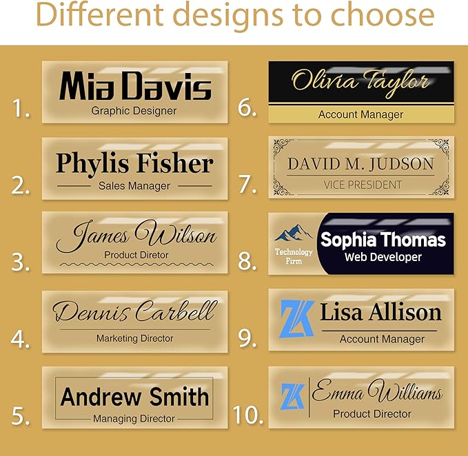 Personalized Office Wall Name Plate Sign Custom Door Name Plate Office Gifts Executive Sign Wall Plate Business Sign