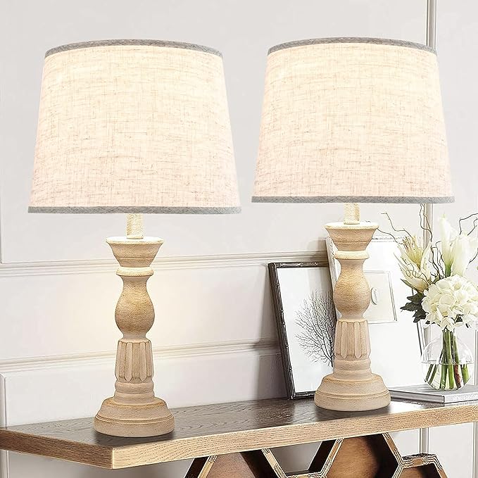 GO&SO Large Oatmeal Linen Drum Lamp Shade - 14"x16"x11" (Spider) - Farmhouse Style Replacement for Table, Floor & Bedside Lamps - Handcrafted Natural Linen Fabric - Easy Assembly